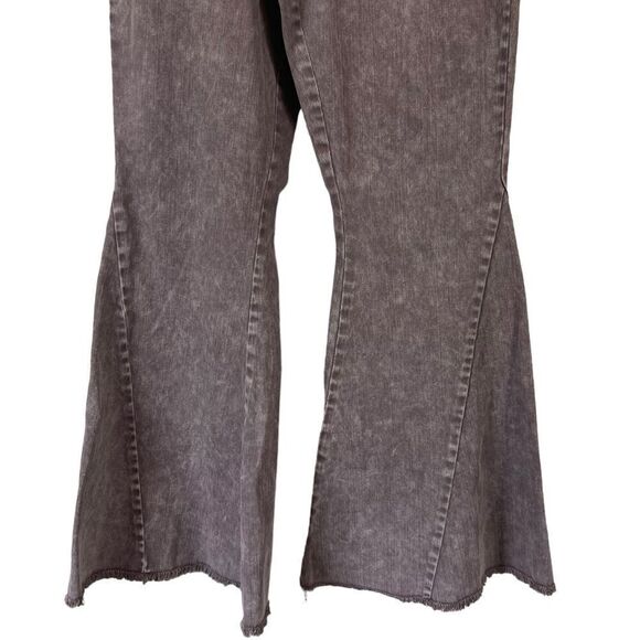 VERSONA Modern Flare Brown Wash Boho Western Jeans - Picture 3 of 13